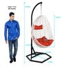 Bern Wicker Swing In White Finish