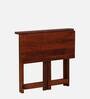Bern Z Solid Wood Foldable Writing Table In Honey Oak Finish