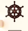 Bernhard Engineered Wood Brown Wall Clock