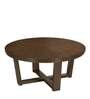 Bernice Solid Wood Coffee Table in Dark Brown Colour