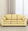 Durian Berry Leatherette 3 Seater Sofas in White Colour