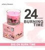 Berry Blossom Glass Candle (Pink)