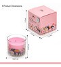 Berry Blossom Glass Candle (Pink)