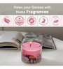 Berry Blossom Glass Candle (Pink)