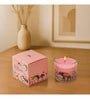 Berry Blossom Glass Candle (Pink)