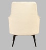 Bertita Fabric High Back Lounge Chair In White Colour