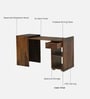 Besanon Sheesham Wood Folding Writing Table In Provincial Teak Finish