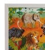 Annimal Multicolour Matte Paper with Acrylic Frame Art Print