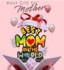 Best Mom in The World Wooden Trophy Gift for Mother or Maa Best Gift