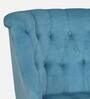 Bethel Velvet Slipper Chair In Light Blue Colour
