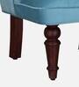 Bethel Velvet Slipper Chair In Light Blue Colour