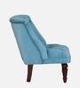 Bethel Velvet Slipper Chair In Light Blue Colour