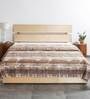 Betka Brown Cotton Double Bed Duvet Cover