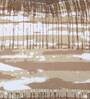 Betka Brown Cotton Double Bed Duvet Cover