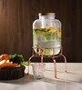 Beverage 5 Ltrs Glass Tap Water Dispenser with Stand