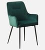 Beverly Velvet Fabric Arm Chair In Green Color