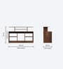 Bevlyn TV Unit In Brown Maple Finish