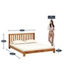 Bexley Solid Wood King Size Bed In Natural Finish