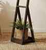 Bezalel WoodenShelf Floor Lamp with Jute Shade & Brown Base