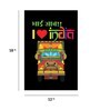 Bhai Saab I love India Canvas Unframed Art Print in 12inches x 18 inches