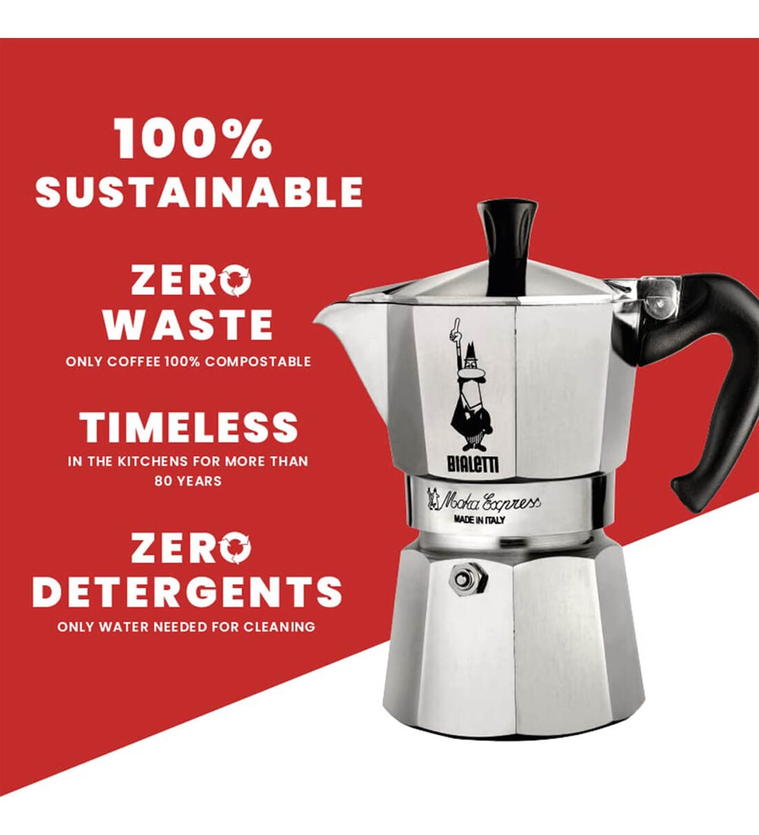 Buy Bialetti Moka Express 3 Cup Espresso Maker/Percolator/Stovetop