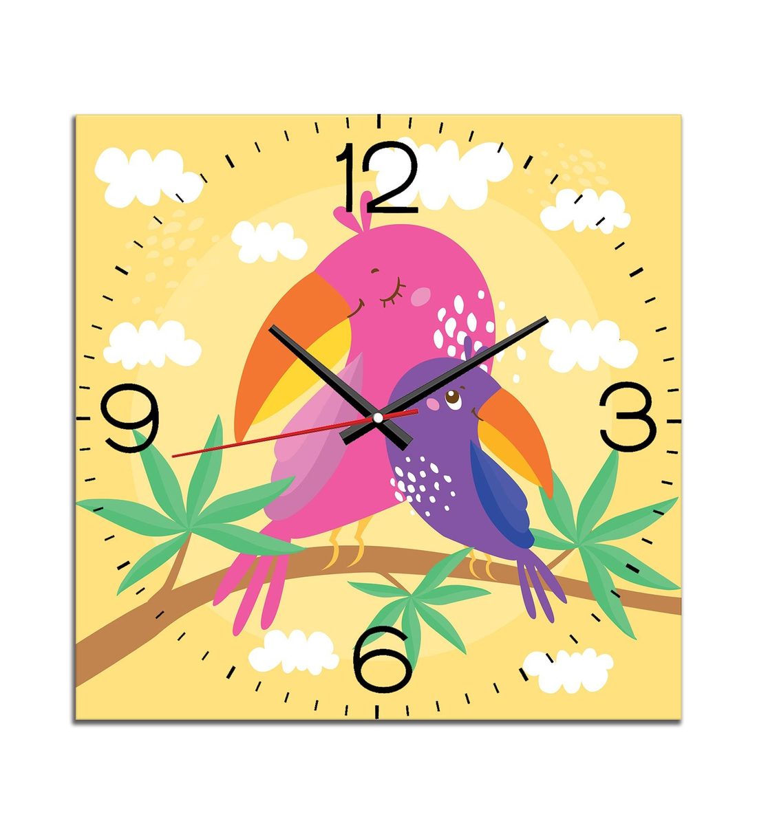 Buy Birds Wall Clock in Multicolour by WENS Online Kids Wall Clocks
