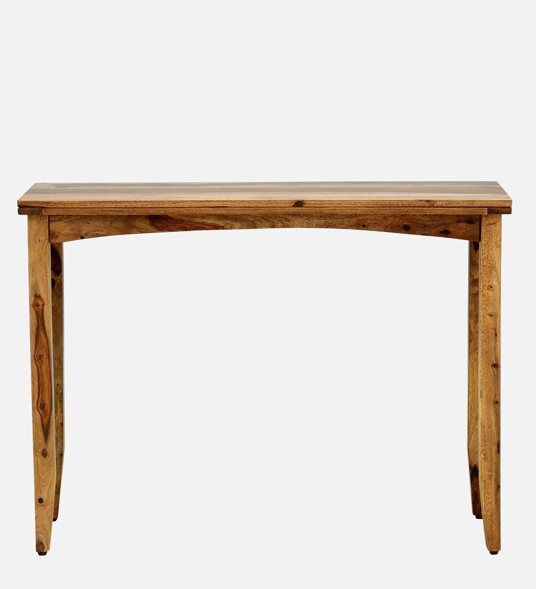 Buy Biscay Sheesham Wood Console Table In Rustic Teak Finish By