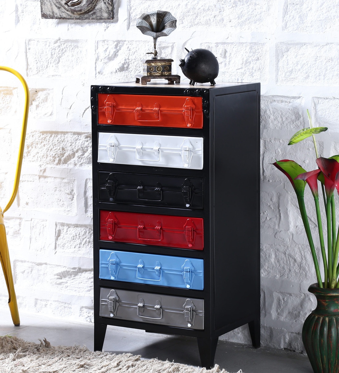 Buy Cassiar Chest Of Drawers In Multi Colour Finish Bohemiana By   Bisha Chest Of Drawer In Multi Colour Finish By Bohemiana Bisha Chest Of Drawer In Multi Colour Fini Oiwfjh 