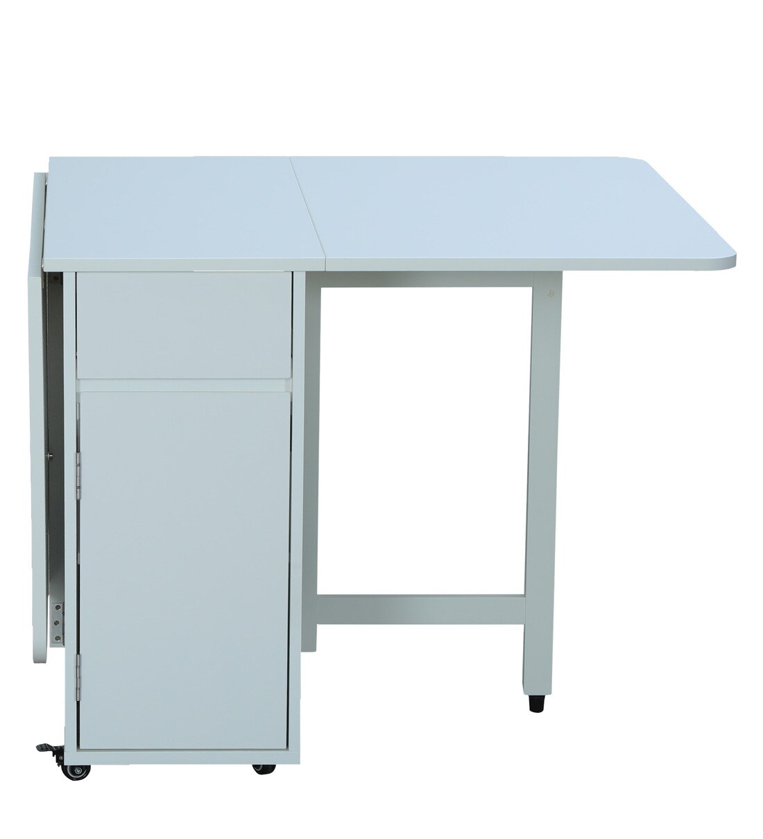 Buy 6 Seater Foldable Dining Table in White Finish by Space
