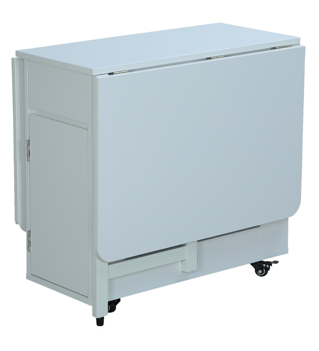 Buy 6 Seater Foldable Dining Table in White Finish by Space