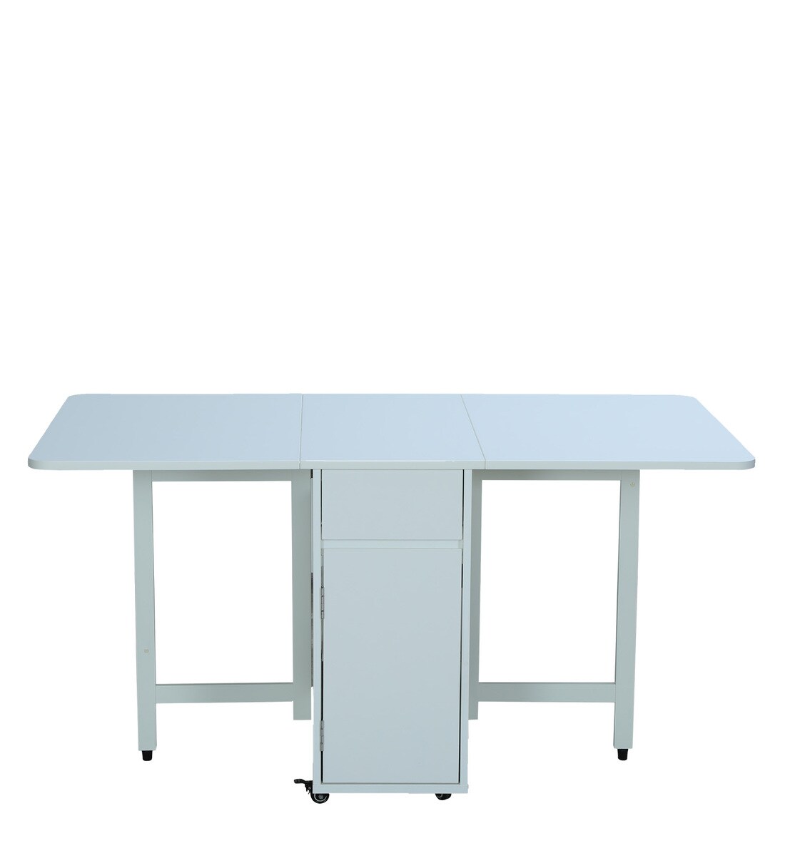 Buy 6 Seater Foldable Dining Table in White Finish by Space