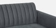 Bianca 3 Seater Fabric Sofa Cum in Steel Grey Colour