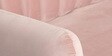 Bianca Velvet Pull-Out Sofa Cum Bed in Baby Pink Colour