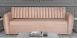 Bianca Velvet Pull-Out Sofa Cum Bed in Baby Pink Colour