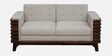 Binche Sheesham Wood 2 Seater Sofa In Beige Colour