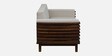 Binche Sheesham Wood 2 Seater Sofa In Beige Colour