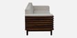 Binche Sheesham Wood 3 Seater Sofa In Beige Colour