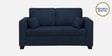 Bingo Fabric 2 Seater Sofa In Cool Cobalt Colour