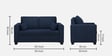 Bingo Fabric 2 Seater Sofa In Cool Cobalt Colour