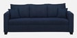 Bingo Fabric 3 Seater Sofa In Cool Cobalt Colour