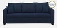 Bingo Fabric 3 Seater Sofa In Cool Cobalt Colour
