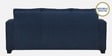 Bingo Fabric 3 Seater Sofa In Cool Cobalt Colour