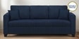 Bingo Fabric 3 Seater Sofa In Cool Cobalt Colour