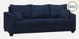 Bingo Fabric 3 Seater Sofa In Cool Cobalt Colour