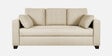 Bingo Fabric 3 Seater Sofa In Creamy Cashmere Colour