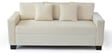 Bingo Fabric 3 Seater Sofa In Creamy Cashmere Colour