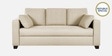 Bingo Fabric 3 Seater Sofa In Creamy Cashmere Colour