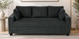 Bingo Fabric 3 Seater Sofa In Grey Colour Bingo Fabric 3 Seater Sofa In Grey Colour
