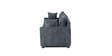 Bingo Fabric 3 Seater Sofa In Grey Colour Bingo Fabric 3 Seater Sofa In Grey Colour