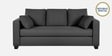 Bingo Fabric 3 Seater Sofa In Grey Colour